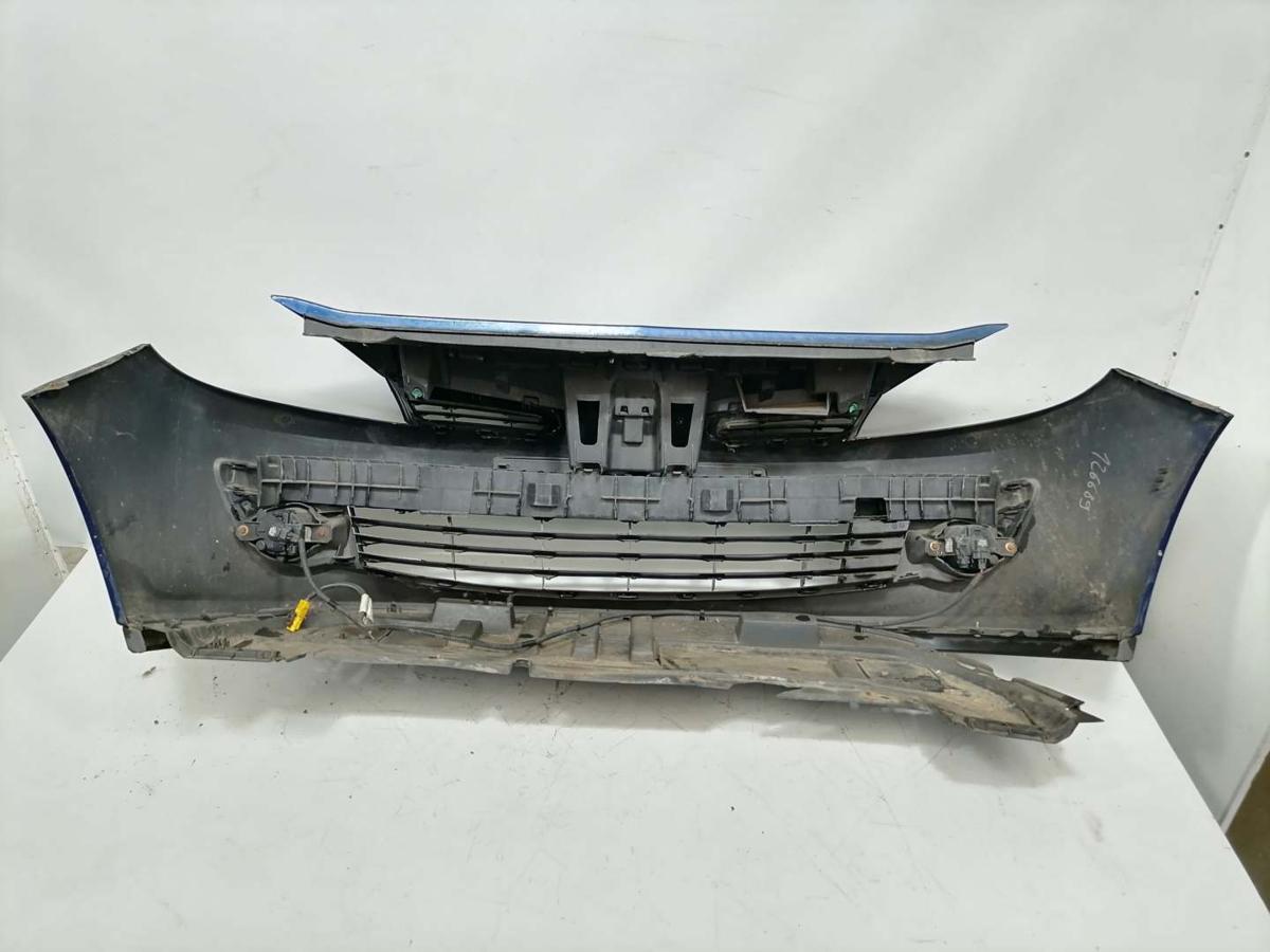 Renault Clio 3 original Stoßstange Stoßfänger vorn NV432 Monaco Blau BJ05